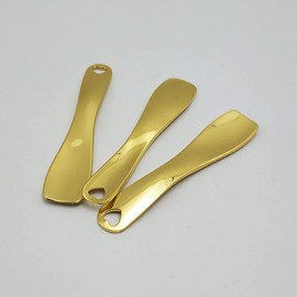 Baluue 4pcs Zinc Alloy Eye Cream and Face Cream Spatulas Portable Makeup Spoons for Easy Application and Mixing Chic Cosmetic Tools Colors