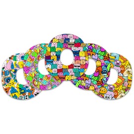 funpatch 20Pack Waterproof G7 Overpatches, Stelo & G7 Over Patches Pre-Cut Hole Stelo Patch CGM Tape Hypoallergenic & Latex-Free Long Stay for 15 Days