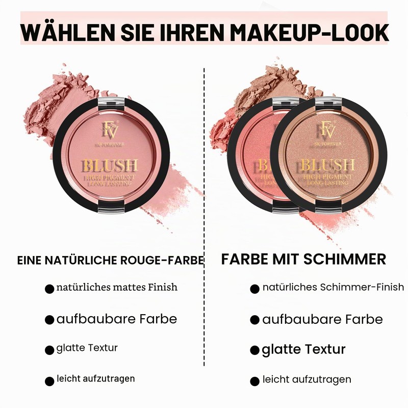 FV Premium Blush, Long Lasting & Light Feel, Silky Soft