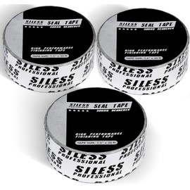 Siless Professional Finishing Sealing Tape for car Sound deadening Installation 1-1/2in x 30ft, Silver, 3 Pack
