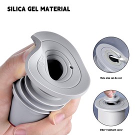 QruiLanTu Washing Machine Drain Hose Seal,Anti-Odor Floor Drain Plug，Sewer Pipe Seal Ring Sealing Cover，Floor Drain Backflow Preventer，Silicone Anti-Odor Floor Drain Sewer Deodorant Cover（35-40mm）