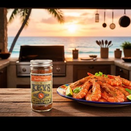 The Flavors of Ernest Hemingway BBQ Rub Seasoning Spice, Handcrafted In Small Batches, Gluten-Free No MSG, Four Ounces (4 Ounce (Pack of 3), The Keys - Island Spice)