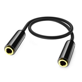 ANDTOBO Aux Connector,3.5mm TRRS Female to Female Stereo Coupler Plug Adapter- 3.3 Ft