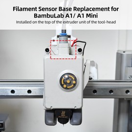 Imdinnogo Filament Sensor Base Replacement for BambuLab A1/ A1 Mini: Extruder Unit Fixed Base Used to Hall Board and Filament Hub 3D Printer Accessories