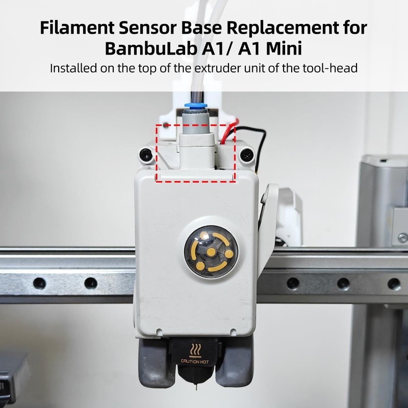 Imdinnogo Filament Sensor Base Replacement for BambuLab A1/ A1 Mini: