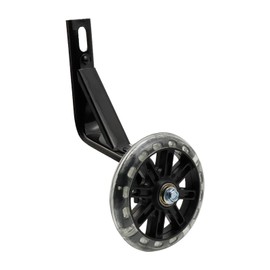 Tsnamay Pair of Bicycle Auxiliary Wheel Children's Bicycle Accessories for 12" 14" 16",Flash Wheels Training Wheels Kids Bike Bicycle Wheels,Black 16"