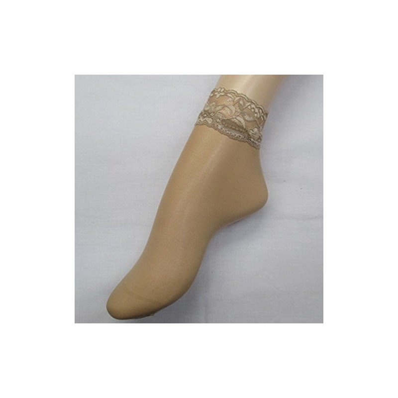 Socks Women's 30 Denier Equivalent Lace Short Stockings 22-25 cm For Discount
