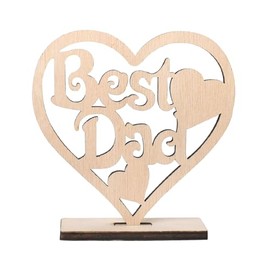 Father's Day Table Decorations Decor Dad Gifts from Daughter Son Happy Father's Day Wooden Handicraft Ornaments Happy Fathers Day Party Decorations Wooden Centerpieces Father's Day Wooden Sign