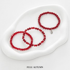 Fulu Autumn Women's Stretch Bead Bracelets, Multilayer, Boho Fashion Jewellery, Birthday Gift for Mum, Grandma and Wife, No gemstone