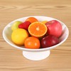 AKICTE Ceramic Fruit Bowl, 10 Inch White Fruit Bowl For