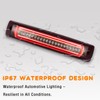 ZDEERAOTO Smoked Lens LED 3rd Third Brake Light Replacement for