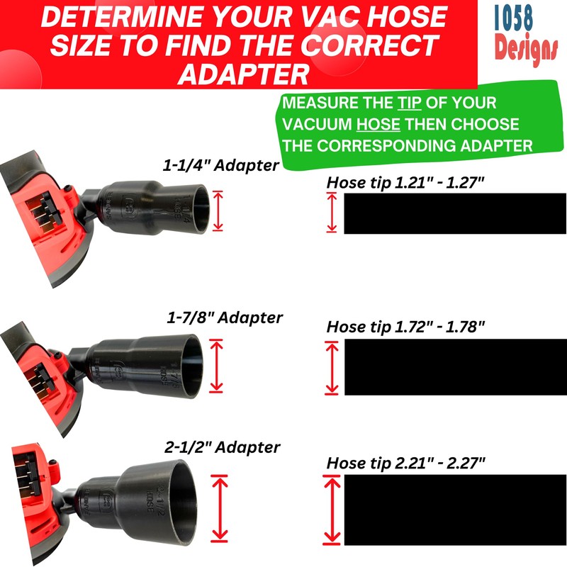 1058 Designs - Sander Vacuum Adapter for CRAFTSMAN 5" Random