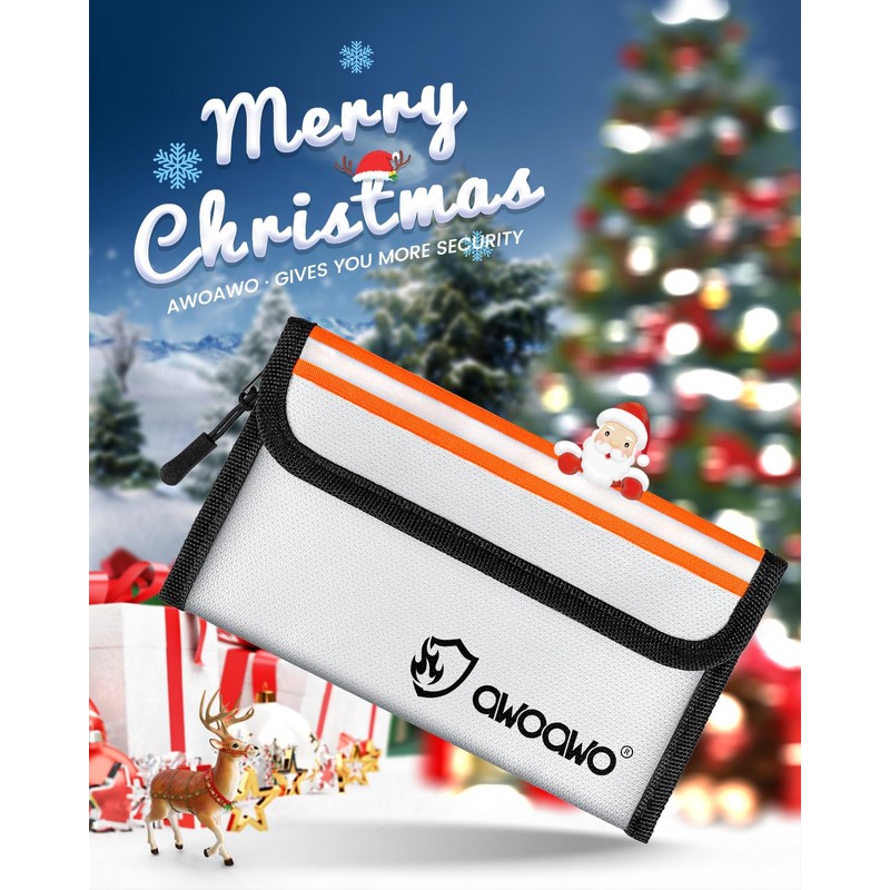Fireproof Bag with Reflective Strips 20 x 13 cm -