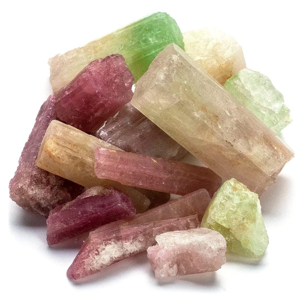 KALIFANO Bicolor Tourmaline Bundle with Calming and Purification Energy -