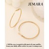 JEMARA Gold Hoop Earrings for Women Hypoallergenic Stainless Steel Large