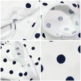 Kukaster Pet Dog’s Recovery Suit Post Surgery Shirt for Puppy, Wound Protective Clothes for Little Animals(White spot-m)