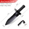 Metal Detector Shovel, LRLXE Sturdy Heavy Duty Double Serrated Edge