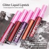 Boobeen Metallic Liquid Lipsticks, Matte Lipstick, Pearl Glitter Lip Gloss,