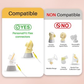 PumpMom-us Silicone Tubing for Spectra Pump to Compatible with New Medela PersonalFit Flex Connectors, PIS MaxFlow Connector, Freestyle Flex Connector
