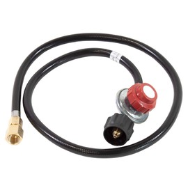 Regulador de propano celestial ajustable de alta presión (0-20 PSI) para quemadores de fogata de gas, roscas NPT de 1/2 pulgadas, garantiza llamas grandes y vibrantes en tu hoguera de bricolaje