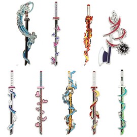 9 Stück Demon Brosche，Demon Anime Broschen，Cartoon Anstecker Pin，Anime Pins，Fan Cosplay Verkleidung，Geschenke für Jungen und Mädchen