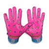 Battle Sports Alien Ultra-Stick Football Receiver Gloves for Adults (Pink,