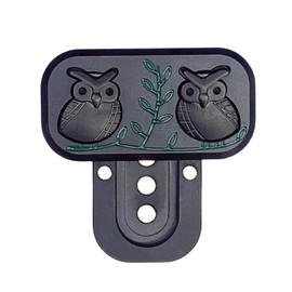 Bufccy Owl Fidget Slider 2.0, Magnetic Metal Fidget Toys, EDC Fidget Toys Desk Toys for Adults Stress Relief ADHD, Gift for Boyfriend, Husband and Father (Black Owl)