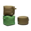 QILLOWAY Inflatable Outdoor Ottoman for Patio, Water Resistant Pouf Cube