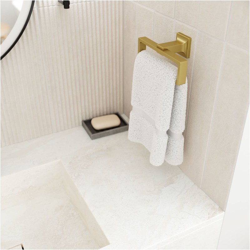 Pfister, BRB-VRVD, Verve 7-1/4" Wall Mounted Towel Ring, Polished Nickel