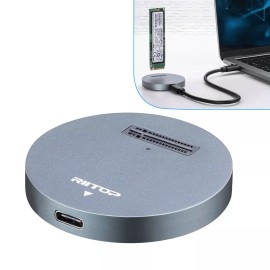 RIITOP M.2 NVMe SSD to USB C 3.1 Docking Adapter Converter,with C-C Cable,C-A Connector