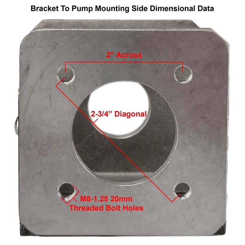 RuggedMade Hydraulic Log Splitter Pump Mount Bracket for Up to