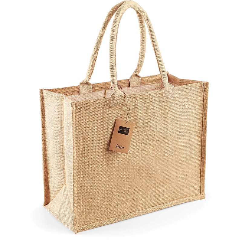 Westford Mill classic jute shopper, natural, 42 x 33 x