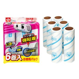 レック 激コロ スゴ技カット スジ塗 強粘着 70周 スペア 6個入 (カーペットクリーナー) S00004
