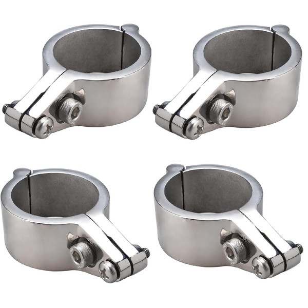 NovelBee 4pcs Boat Bimini Top Hinge Jaw Slide Rail Mount