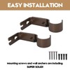 AddGrace Adjustable Curtain Rod Bracket Fits up to 1 inch