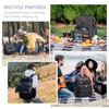HappyPicnic Picnic Backpack Set for 4 Persons with Insulated Cooler