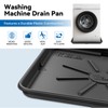 Washing Machine Drain Pan, Features a Heavy Durable Plastic Construction,Protects