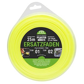 Sauerländer Pflasterbürsten Replacement Threads Special Threads Type I and Type II Weed Brush Gently Eliminate Weeds (100)