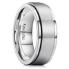 King Will 8mm Stainless Steel Spinner Ring For Men Women