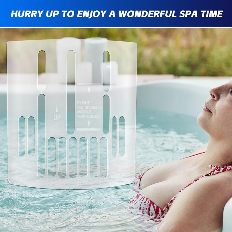 Bodoniy Spa Waterfall Grate, Clear Hot Tub Filter, 8.81"x7.83" Outdoor