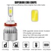 SHENKENUO Combo 9005+H11 Car LED Headlight Kit Hi/Low Beam Fog