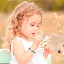 YOESDIE Heart Natural Stone Beaded Bracelet for girl | Adjustable Natural Stone Beaded Birthday Bracelets for Girls Jewellery | To My Daughter/Granddaughter/Niece/Bracelets for Girls Jewellery (M)