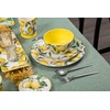 Bico Lemon Dreams 11 inch Dinner Plates, Set of 4,