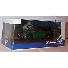 Solido B.M.W MINI C00PER JCW F56 2023 Green Black Trim vehicle 1:43 scale diecast model