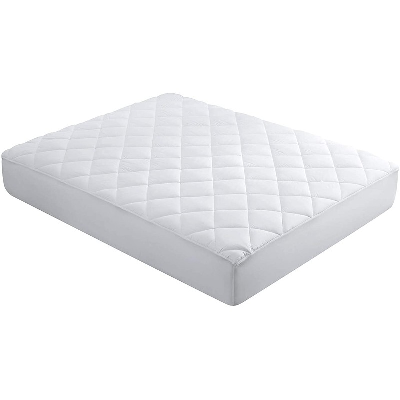 Amigozone Quilted Fitted Mattress Protector Pad Deep Pocket 12/30cm Deep