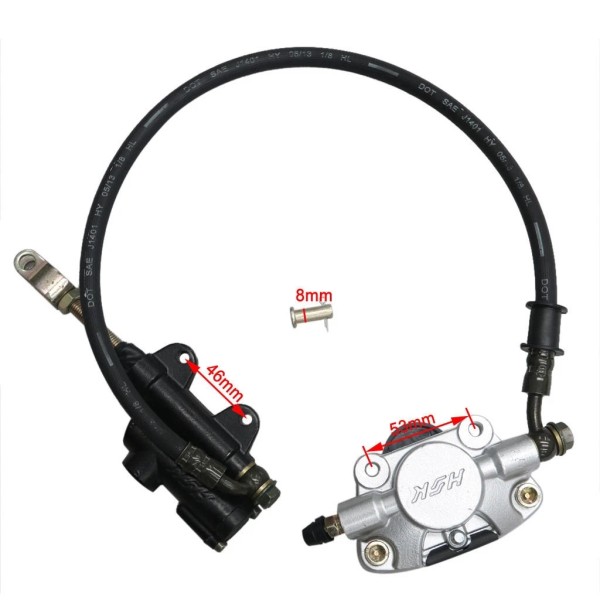 Unbranded Rear Brake Assembly Master Cylinder Caliper Go Kart ATV