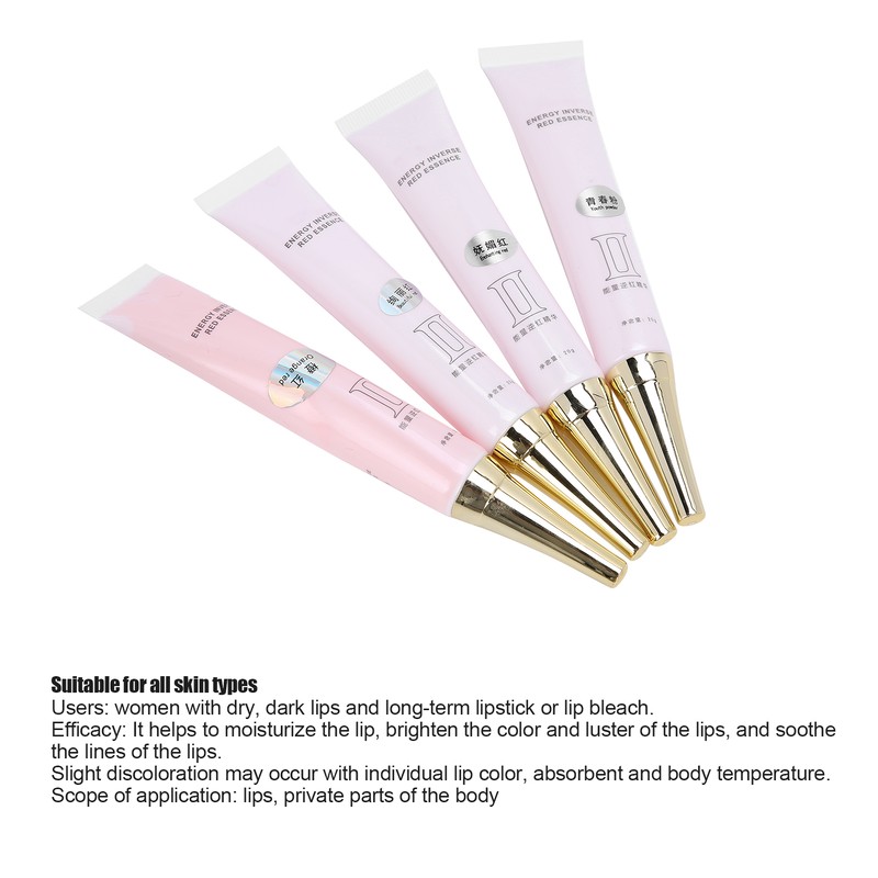 4pcs Microblading Red Lip Serum Moisturizing Lip Tattoo Color Fixing