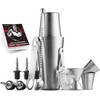 Expert Cocktail Shaker Home Bar Set - 14 Piece Stainless