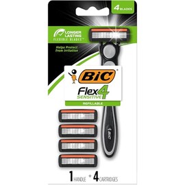 Bic Hybrid 4 Advance For Men, Disposable 4-Blade System 1 ea (Pack of 3)