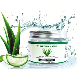 Raslok Aloe Vera Gel | 100% Pure Natural Aloe Gel | For Moisturizing Face Skin & Hair Care,Durable Moisturizing Hydrating Soothing | Non-Sticky (7.76 oz)